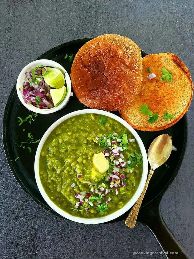 Green Pav Bhaji